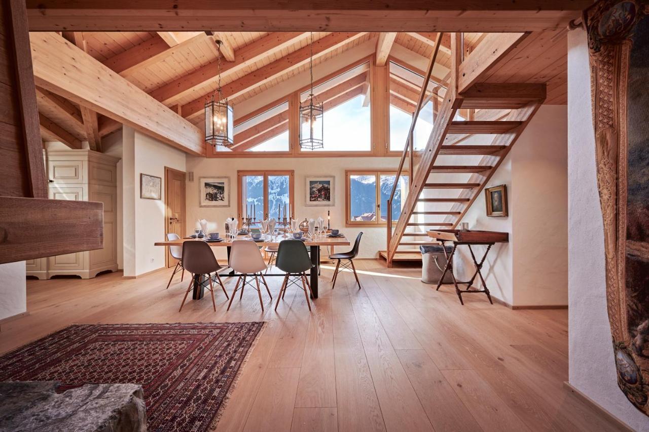 Chalet Bärgsunna Penthouse Wengen Exteriör bild