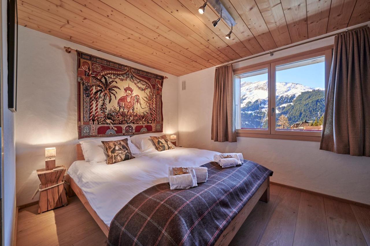 Chalet Bärgsunna Penthouse Wengen Exteriör bild